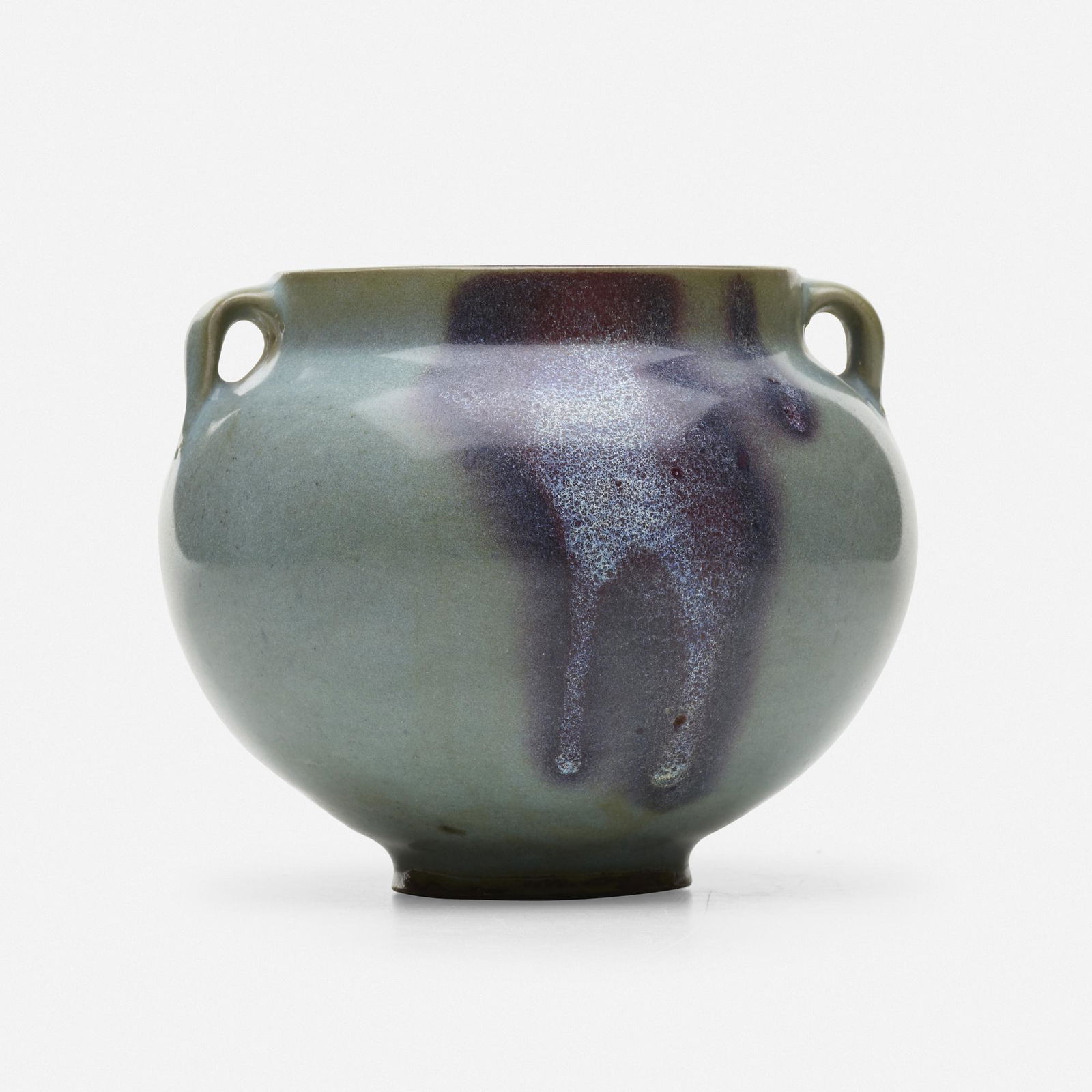 Chinese, Large Jun Purple-splashed handled jar (1 of 4)