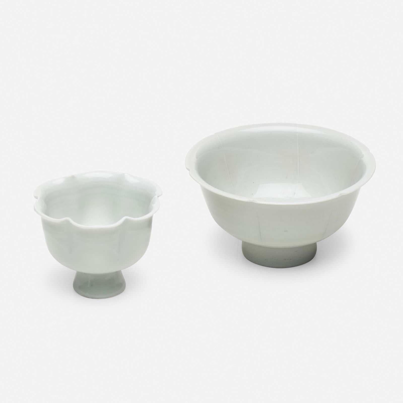 Chinese, Qingbai vessels, set of two (1 of 4)