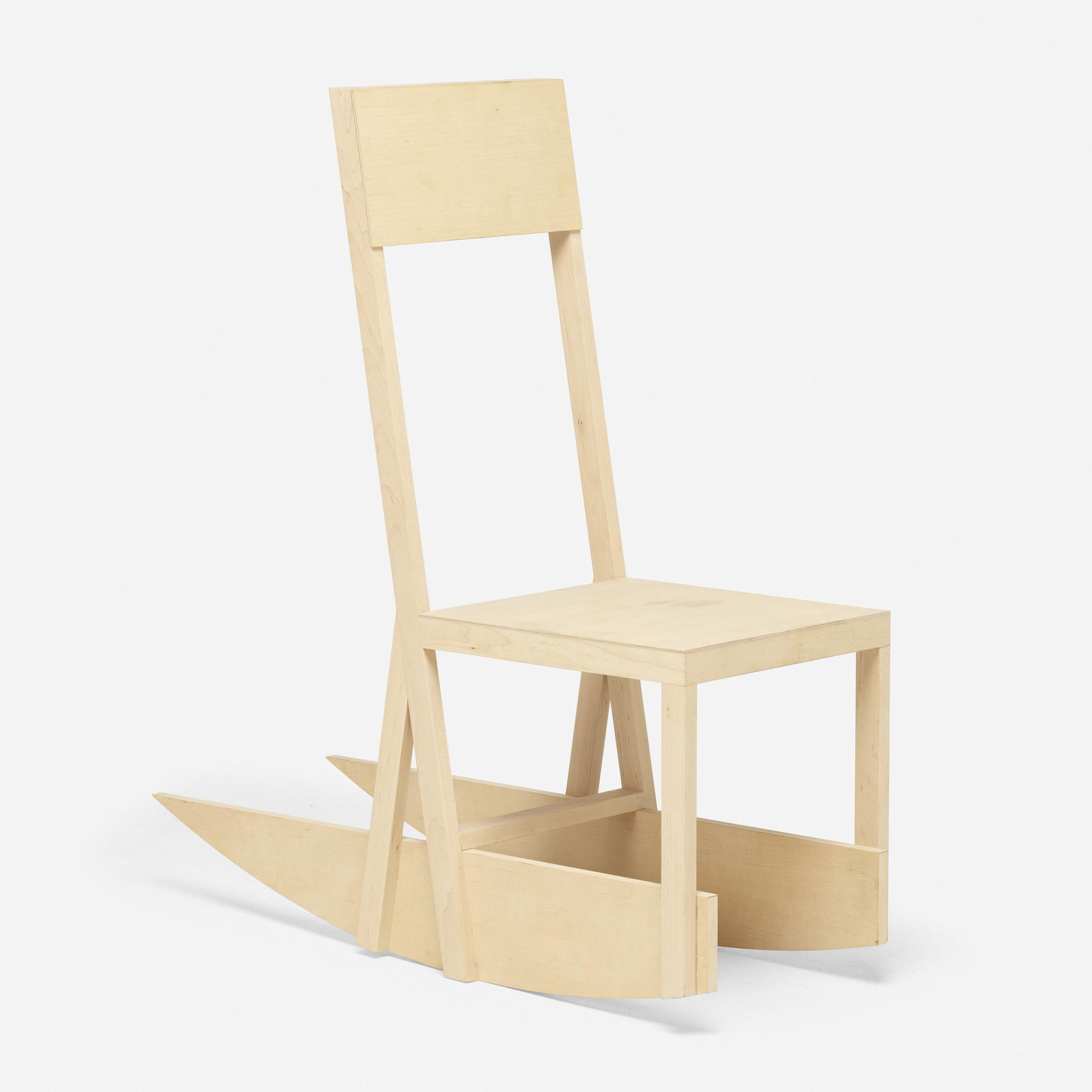 Robert Wilson, Rocking chair: Robert Wilson Rocking chair from The Life and Death of Marina Abramovic USA, 2011maple, birch 40 h × 14.25 w × 35 d in (102 × 36 × 89 cm) This work is number 3 from the