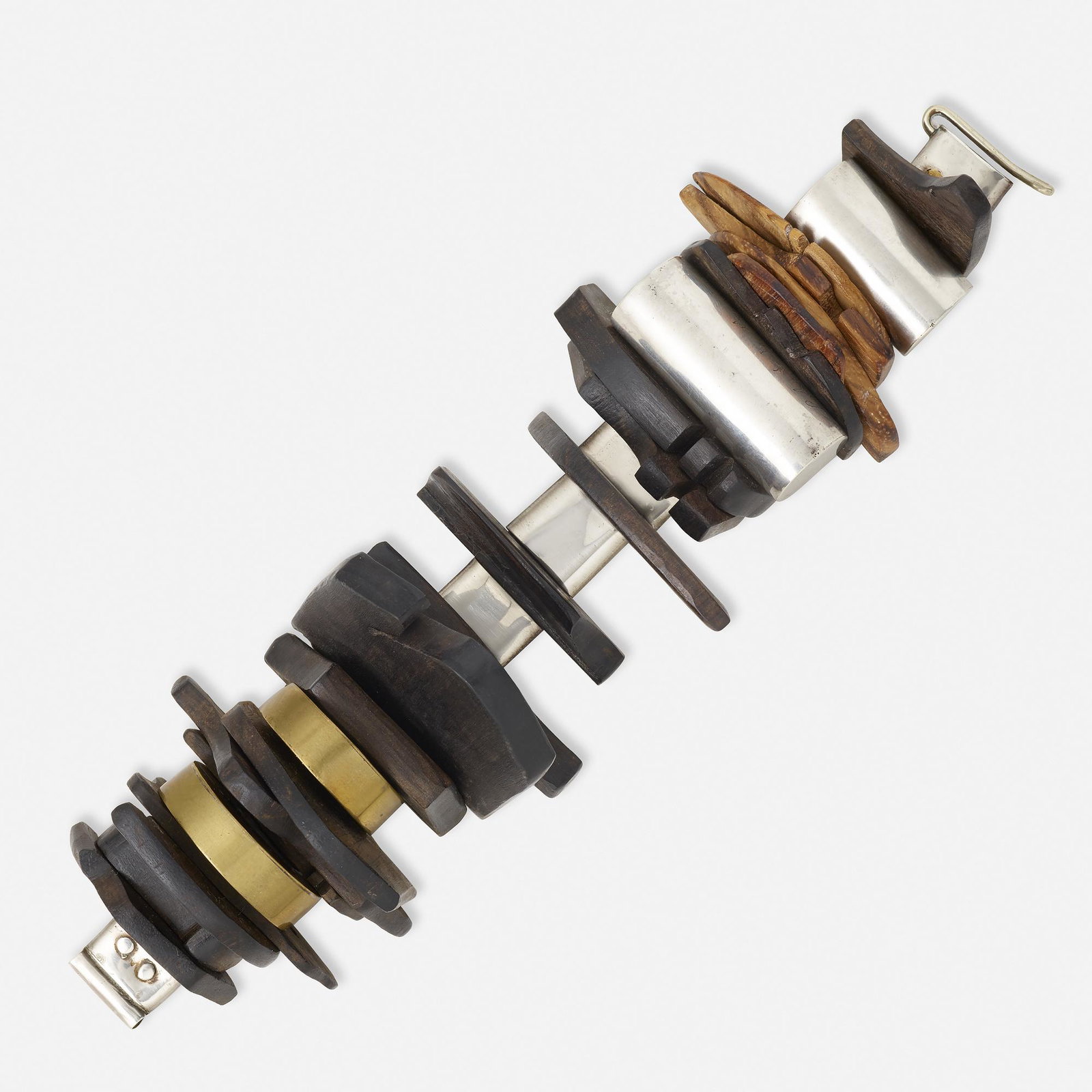 Robert Lee Morris, 'Percussion' wood bracelet (1 of 3)