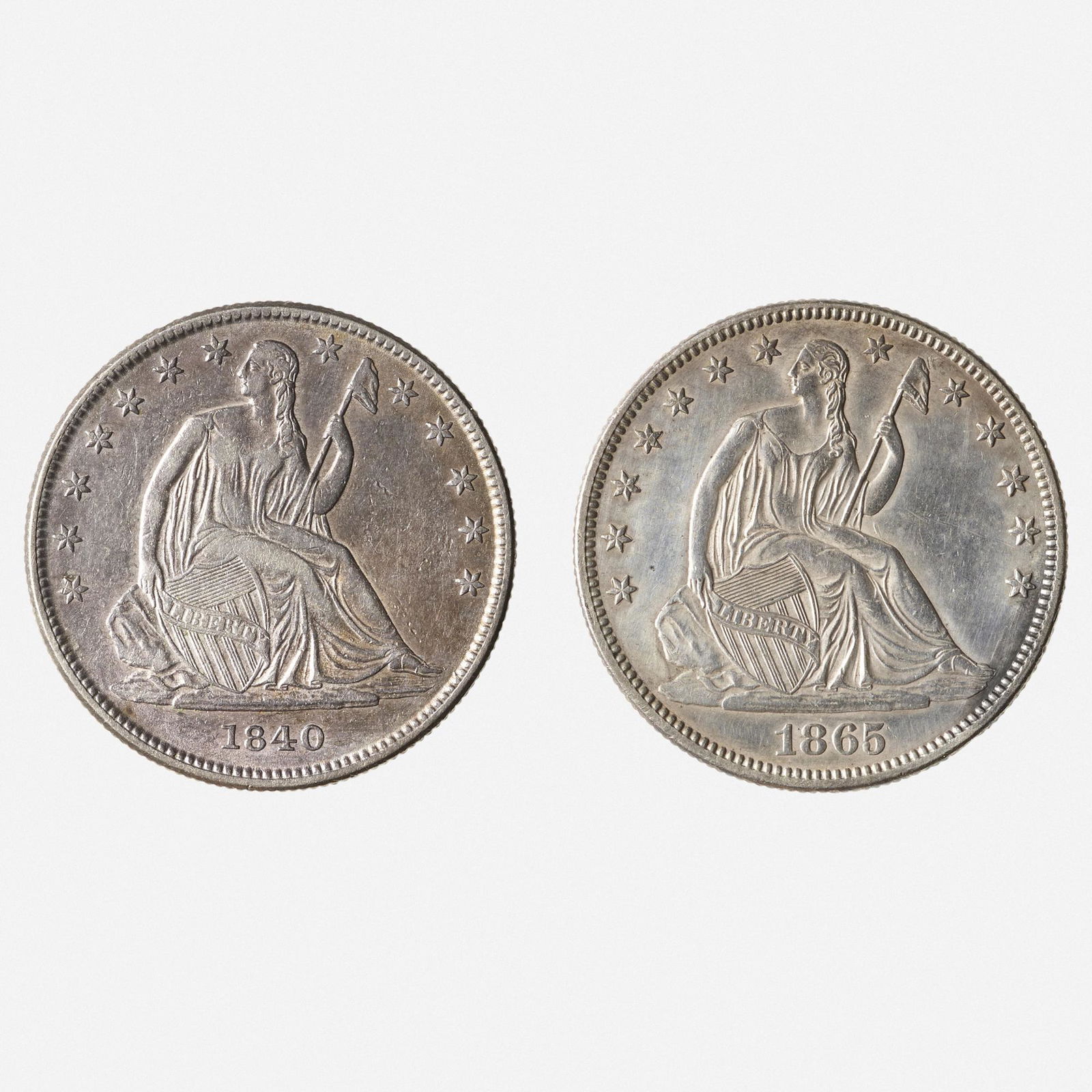 Collection of U.S. Seated Liberty 50C Coins (1 of 2)