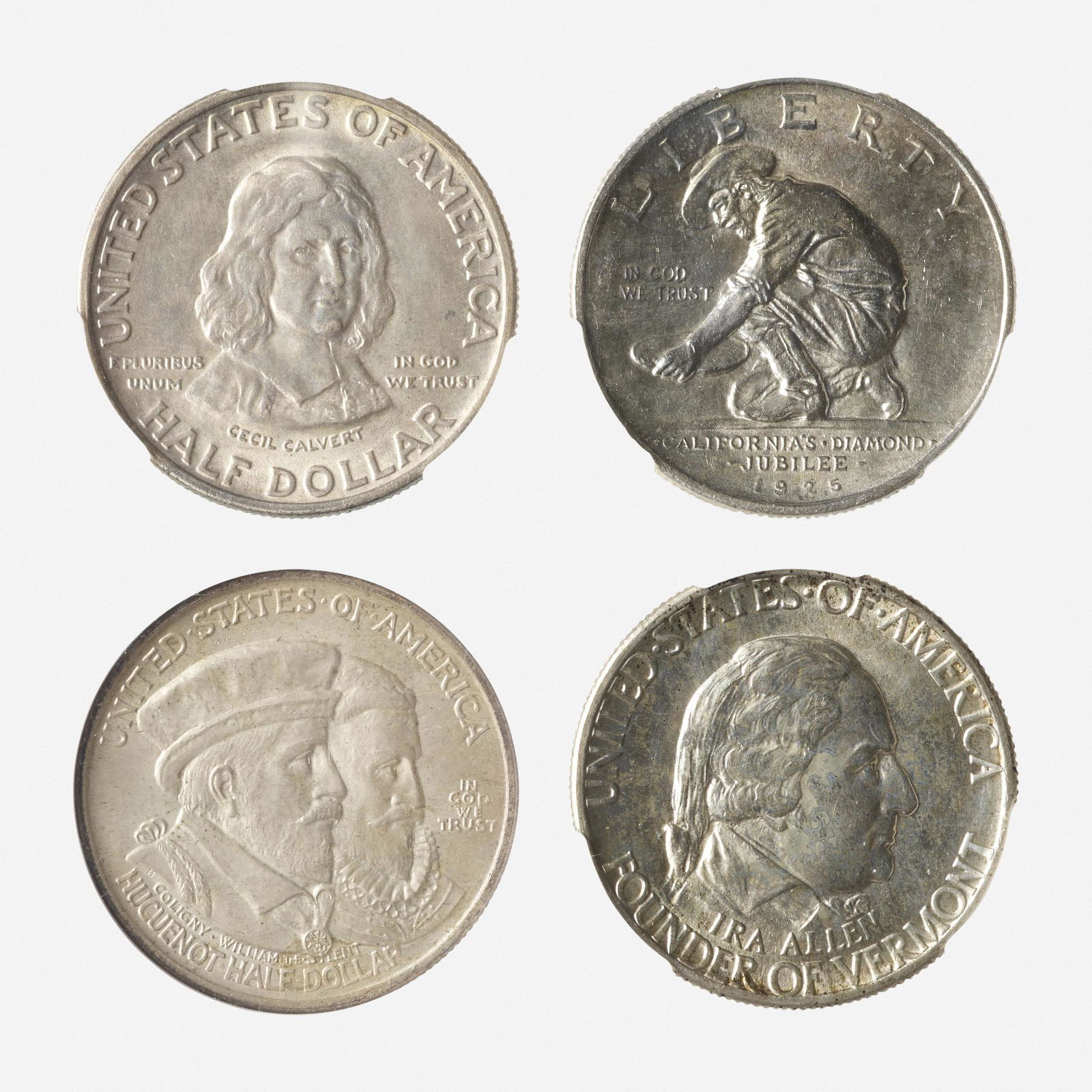 Six U.S. Classic Commemorative Silver 50C Coins (1 of 4)