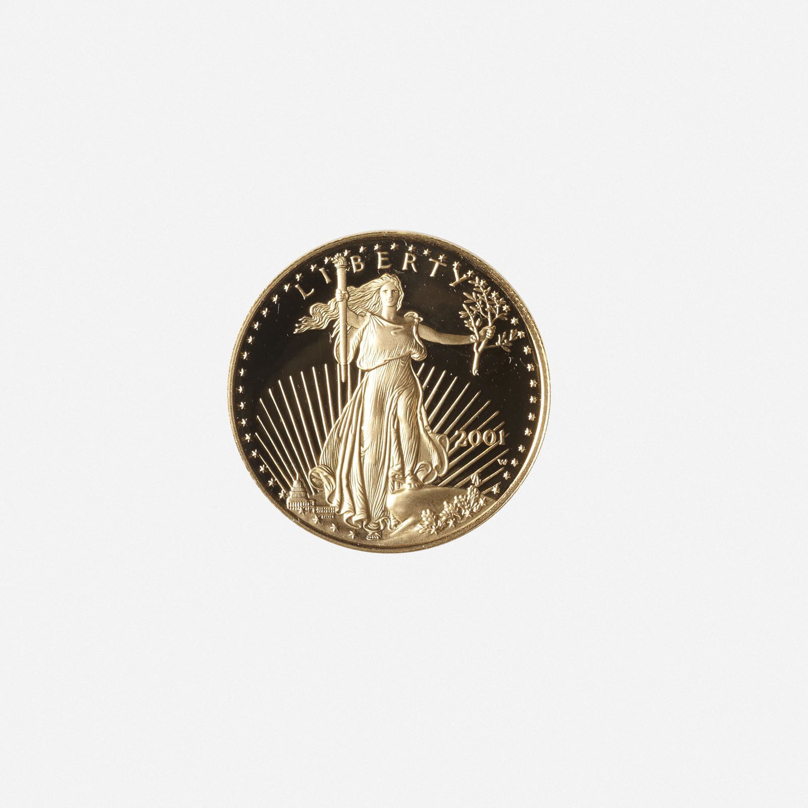 U.S. 2001-W $25 Proof Gold Eagle (1 of 2)