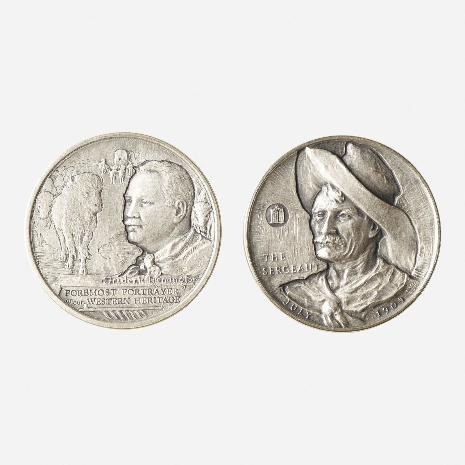 Ten Frederic Remington Silver Medals (1 of 2)