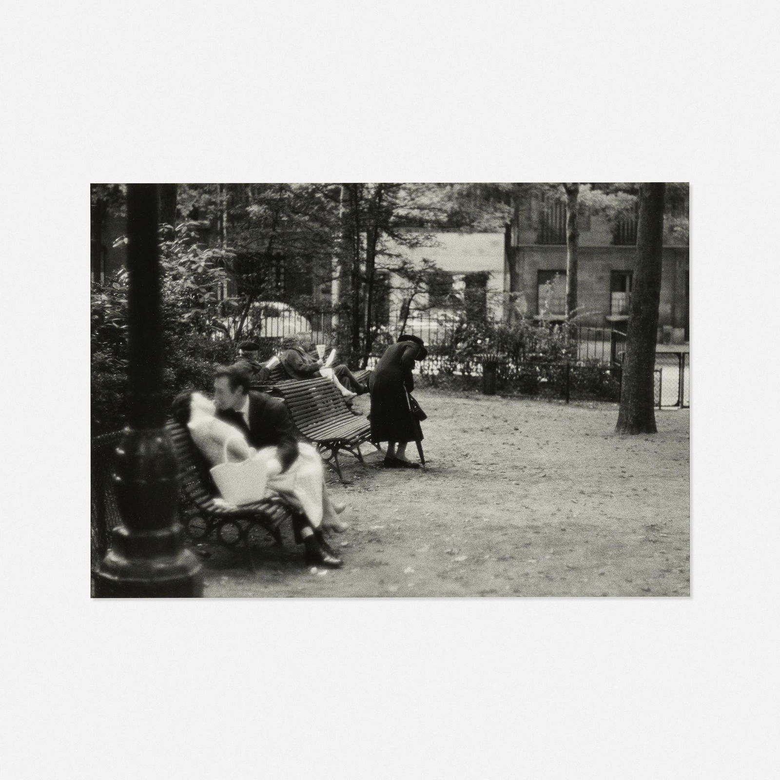 Bruce Davidson, Widow of Montmartre: Bruce Davidson Widow of Montmartre 1956 / printed latergelatin silver print sheet: 11 h × 14 w in (28 × 36 cm) image: 8 h × 12 w in (20 × 30 cm) Signed to verso 'Bru