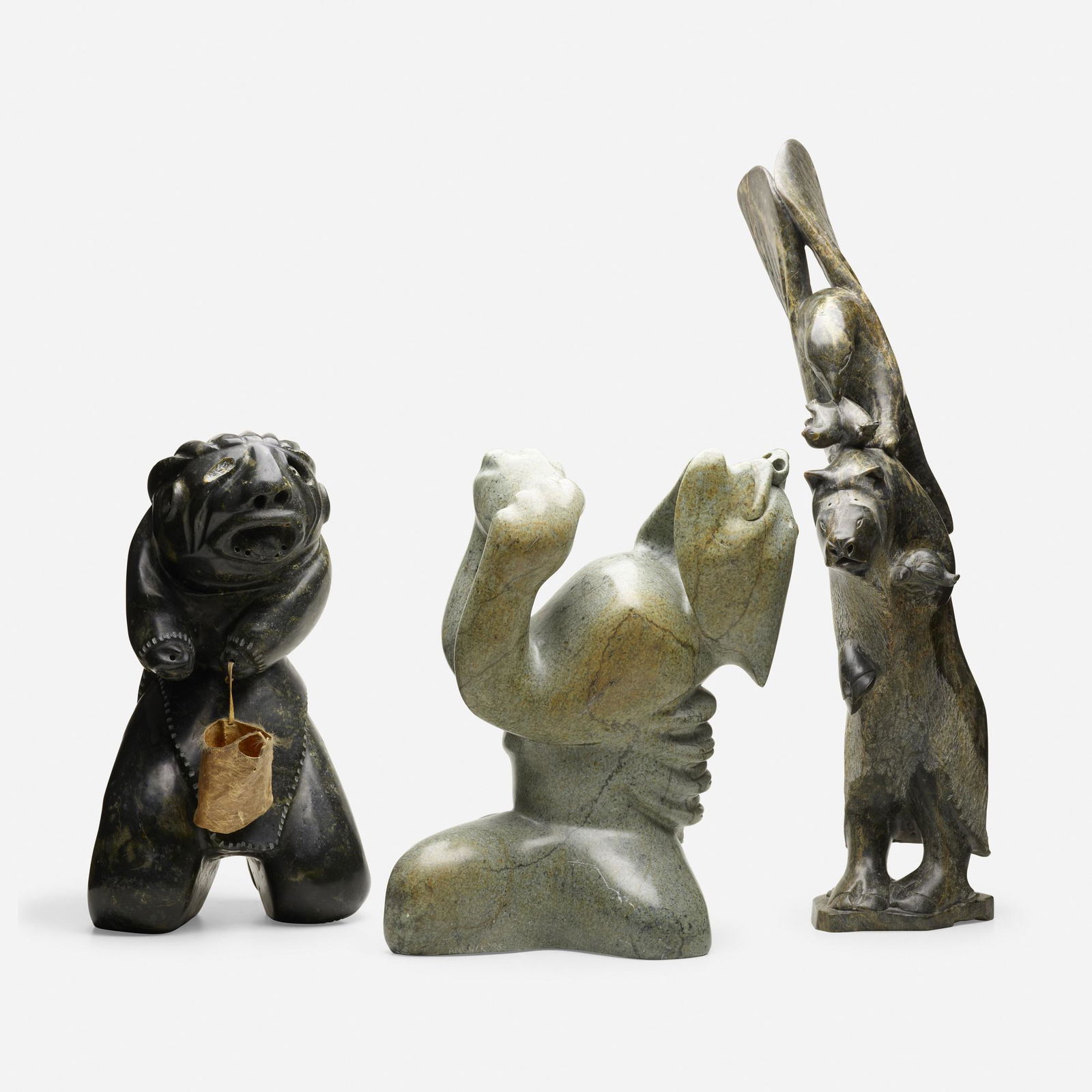 Inuit, Collection of three carvings (1 of 2)