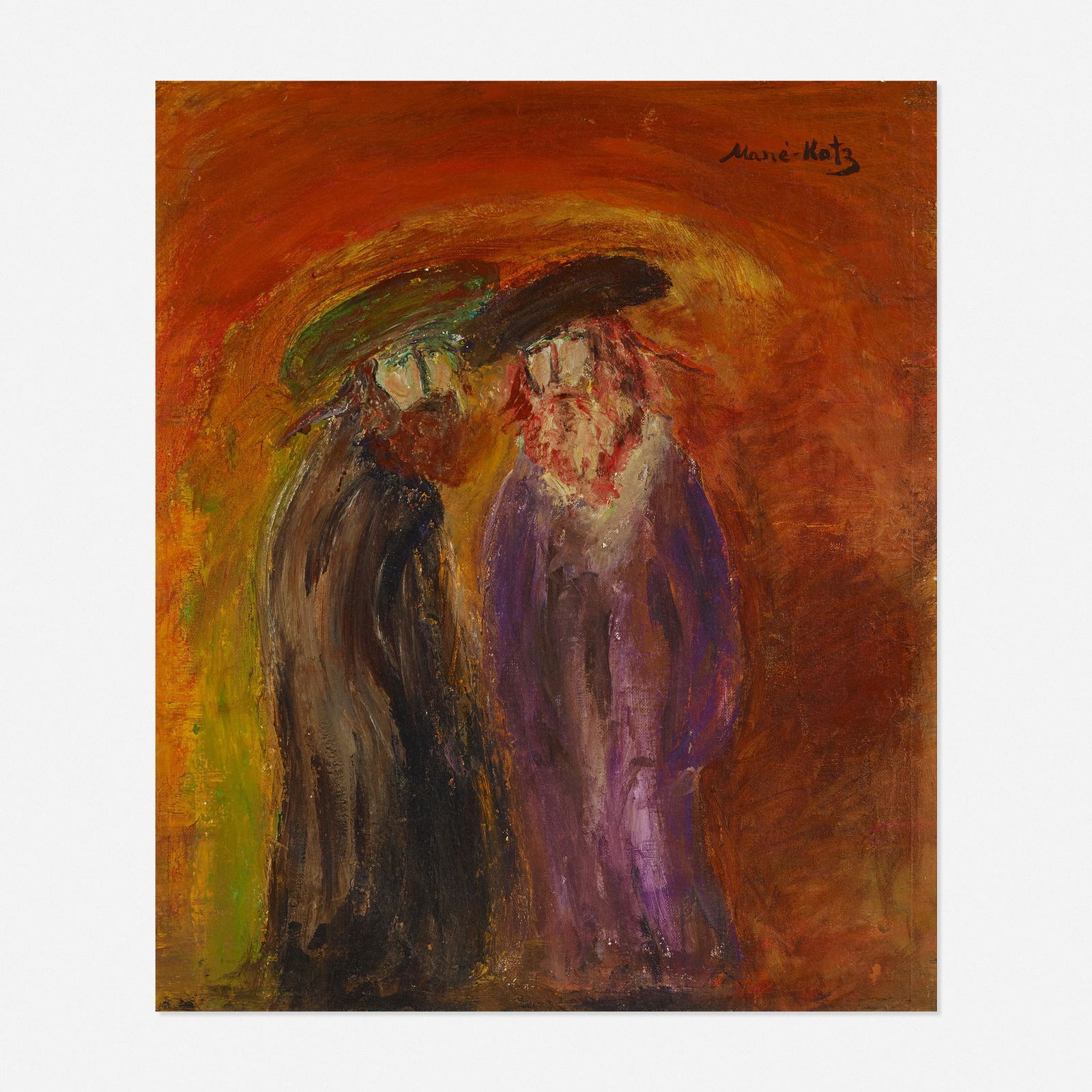 Emmanuel Mane-Katz, Untitled (two figures) (1 of 3)