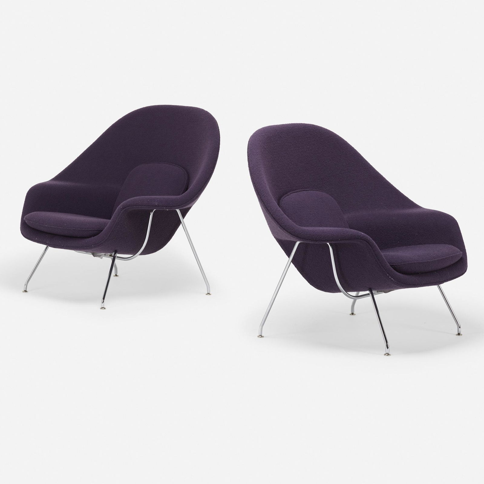Eero Saarinen, Womb chairs, pair (1 of 4)