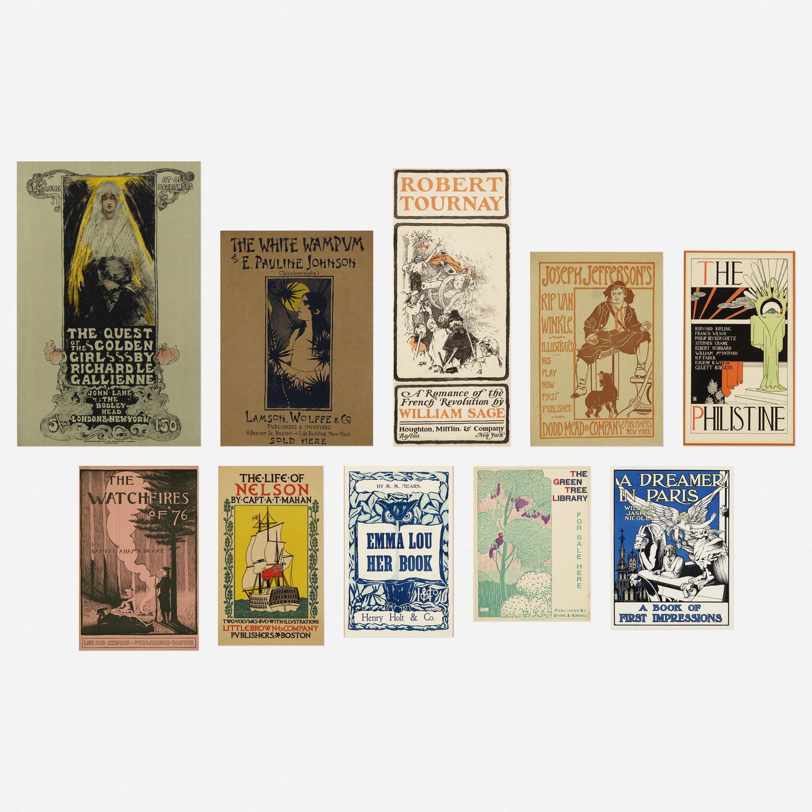 Various Artists, Book advertisements, collection of ten (1 of 3)