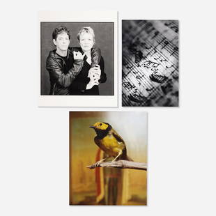 Various Artists, Three prints from the BAM portfolio: Various Artists Three prints from the BAM portfolio 1999, 2000gelatin silver print, chromogenic print 24 h × 20 w in (61 × 51 cm) Lot includes Timothy Greenfield-Sanders, Lou Re