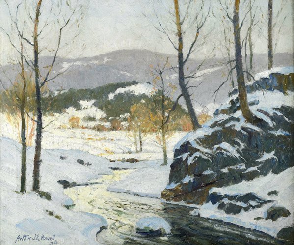 Arthur James Emery Powell (American, 1864-1956) Un: Arthur James Emery Powell (American, 1864-1956) Untitled; Oil on canvas (framed); Signed; 16'' x 20''; Provenance: Private Collection, New York