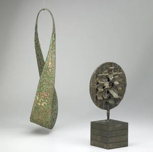 Raymond Granville Barger (American, 1906-2001) Two: Raymond Granville Barger (American, 1906-2001) Two works of art: Untitled; Bronze; Signed; 19'' long; Sunburst, 1975; Bronze; Signed and dated; 12 1/2'' high; Provenance: Private Collection, Pennsylva