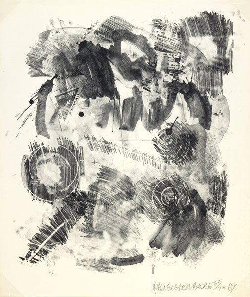 Robert Rauschenberg (American, 1925-2008) Loop (fr: Robert Rauschenberg (American, 1925-2008) Loop from the Stoned Moon Series, 1969; Lithograph in colors; Signed, dated and numbered 37/79; 33'' x 28'' (sheet); Publisher: Gemini G.E.L., Los Angeles; Li