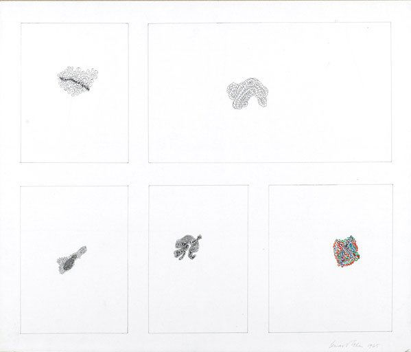 Bernard Cohen (British, b. 1933) Untitled, 1965: Bernard Cohen (British, b. 1933) Untitled, 1965; Ink on paper; Signed and dated; 20 3/4'' x 25'' (sheet); Provenance: Private Collection, Cambridge, MA