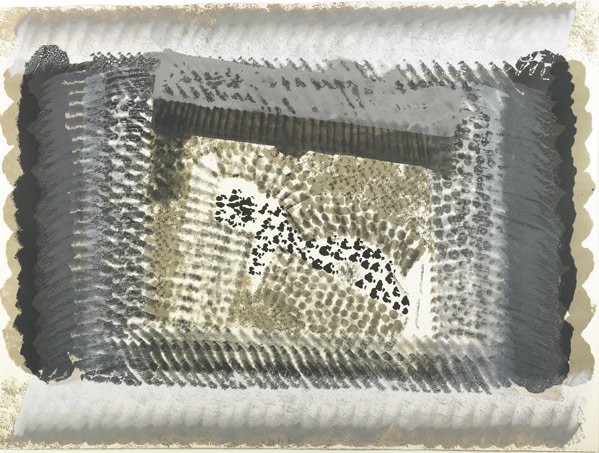 Howard Hodgkin (British, b. 1932) One Down, 1981: Howard Hodgkin (British, b. 1932) One Down, 1981; Lithograph with hand coloring (framed); Signed, dated and numbered 84/100; 36'' x 48'' (sheet); Publisher: Bernard Jacobson LTD, London; Literature: H