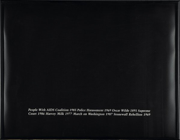 Felix Gonzalez-Torres (Cuban, 1957-1996) Untitled,: Felix Gonzalez-Torres (Cuban, 1957-1996) Untitled, 1989; Screenprint (framed); 16 1/8'' x 21 1/4'' (sight); From an edition of 250; Publisher: Public Art Fund Inc., New York; Provenance: Private Colle
