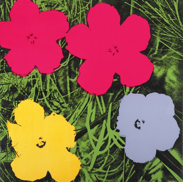 After Andy (American, 1928-1987) Warhol Flowers (S: After Andy (American, 1928-1987) Warhol Flowers (Sunday B. Morning portfolio), 1970; Three screenprints in colors (framed separately); Each 35 7/8'' x 35 7/8''; Provenance: Estate of B. Scott Severns,