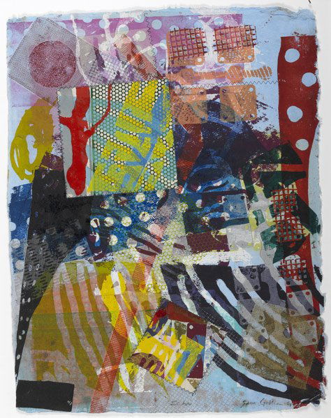 Sam Gilliam (American, 1933) Three works of art: Sam Gilliam (American, 1933) Three works of art: Tre, 1994; Mixed media print on handmade paper (framed); Signed, dated and titled; 33 1/2'' x 25 1/2'' (sheet); Two, 1994; Mixed media print on handmad