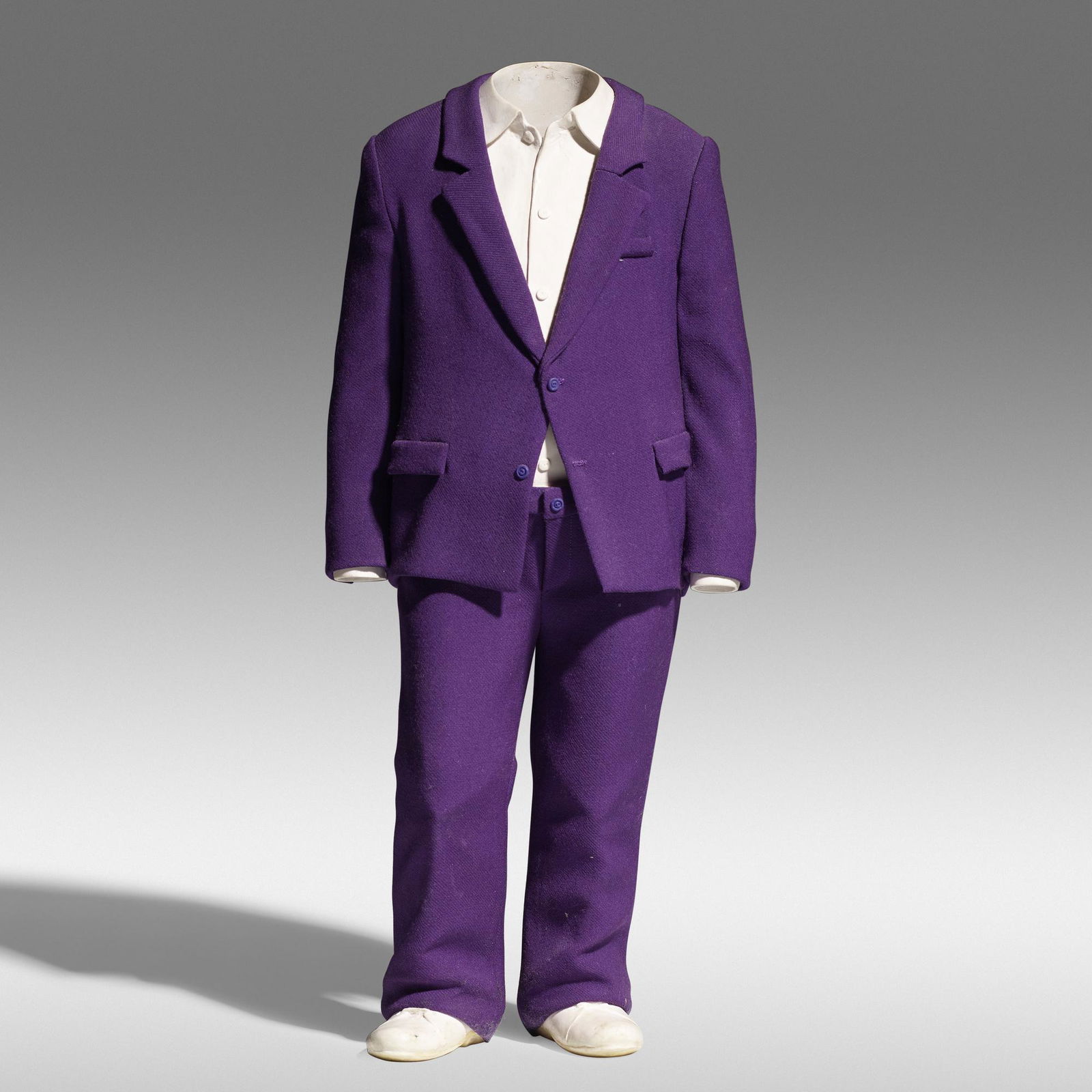 Erwin Wurm, Suit (from the Philosophers series): Erwin Wurm Suit (from the Philosophers series) 2009fabric, acrylic on plaster 18.875 h × 7.875 w × 4 d in (48 × 20 × 10 cm) This work is artist's proof 1 of 2 apart fro