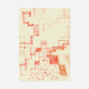 Keltie Ferris, Fault Line: Keltie Ferris Fault Line 2013acrylic on paper 17.75 h × 12.625 w in (45 × 32 cm) Signed, titled and dated to verso 'Keltie Ferris 2013 Fault Line'.
