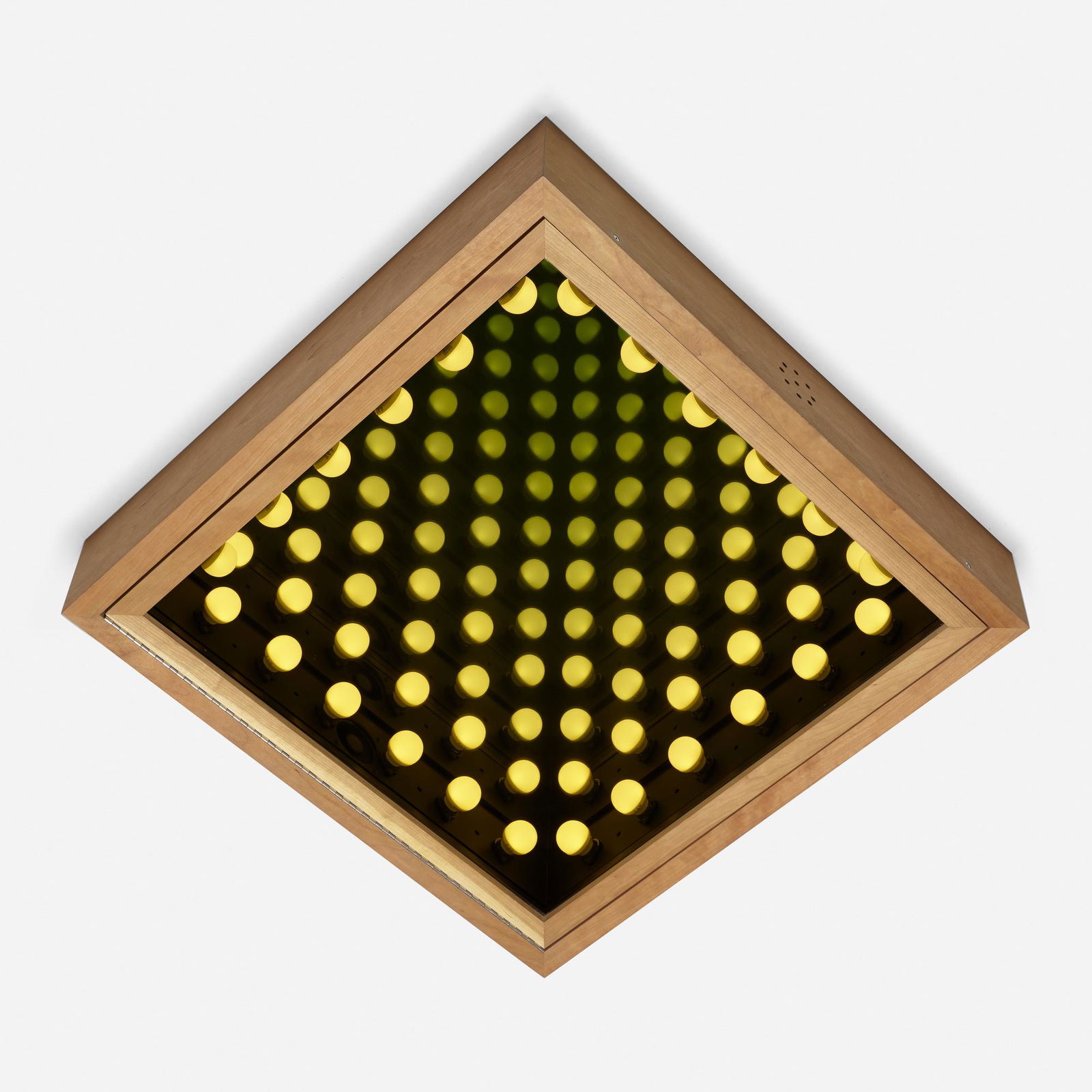 Iván Navarro, Skylight: Iván Navarro Skylight 2005smoked glass, mirrored glass, cherry 36.375 h × 36.25 w × 7 d in (92 × 92 × 18 cm) This work is from the edition of 3. Provenan