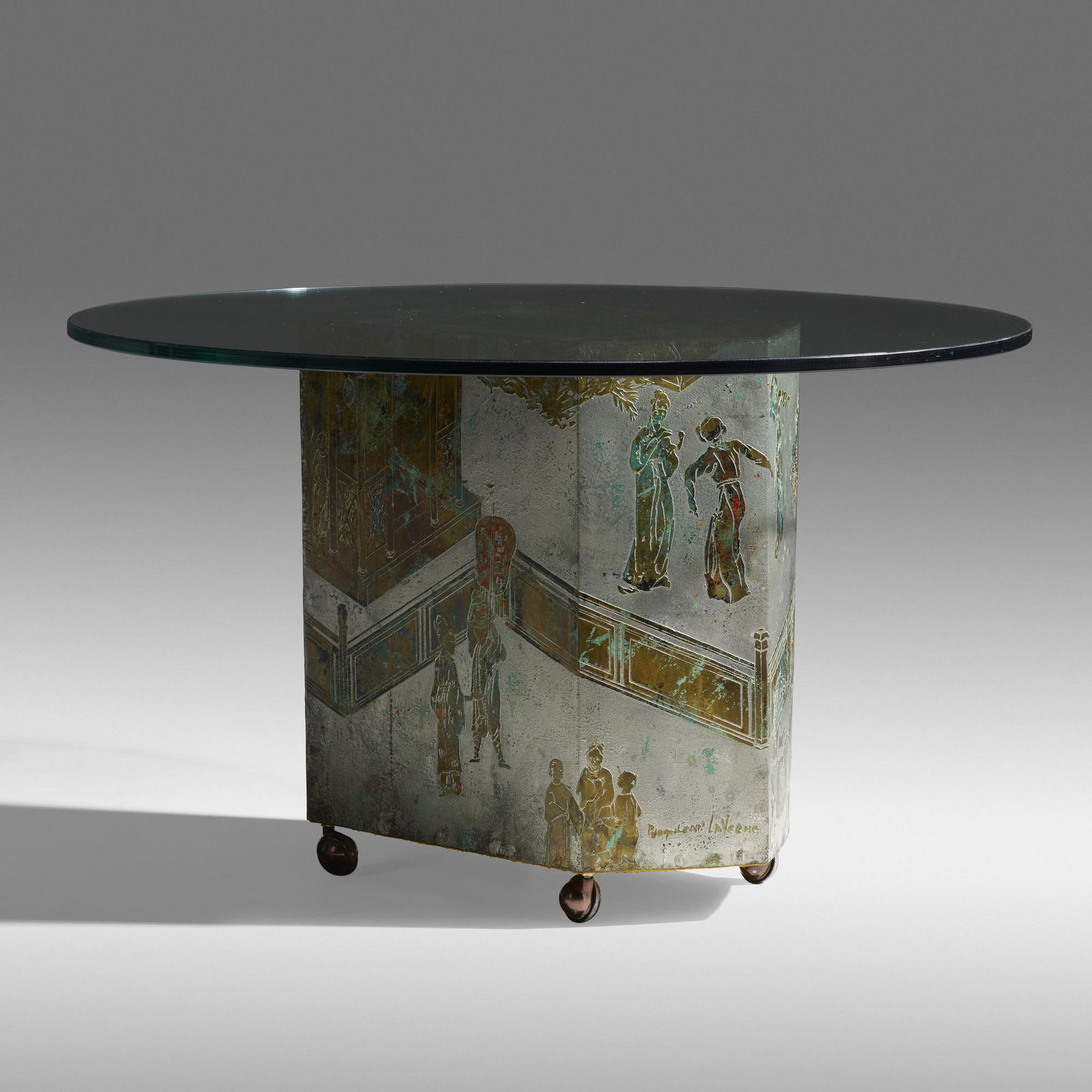 Philip and Kelvin LaVerne, Rare Chan occasional table (1 of 5)