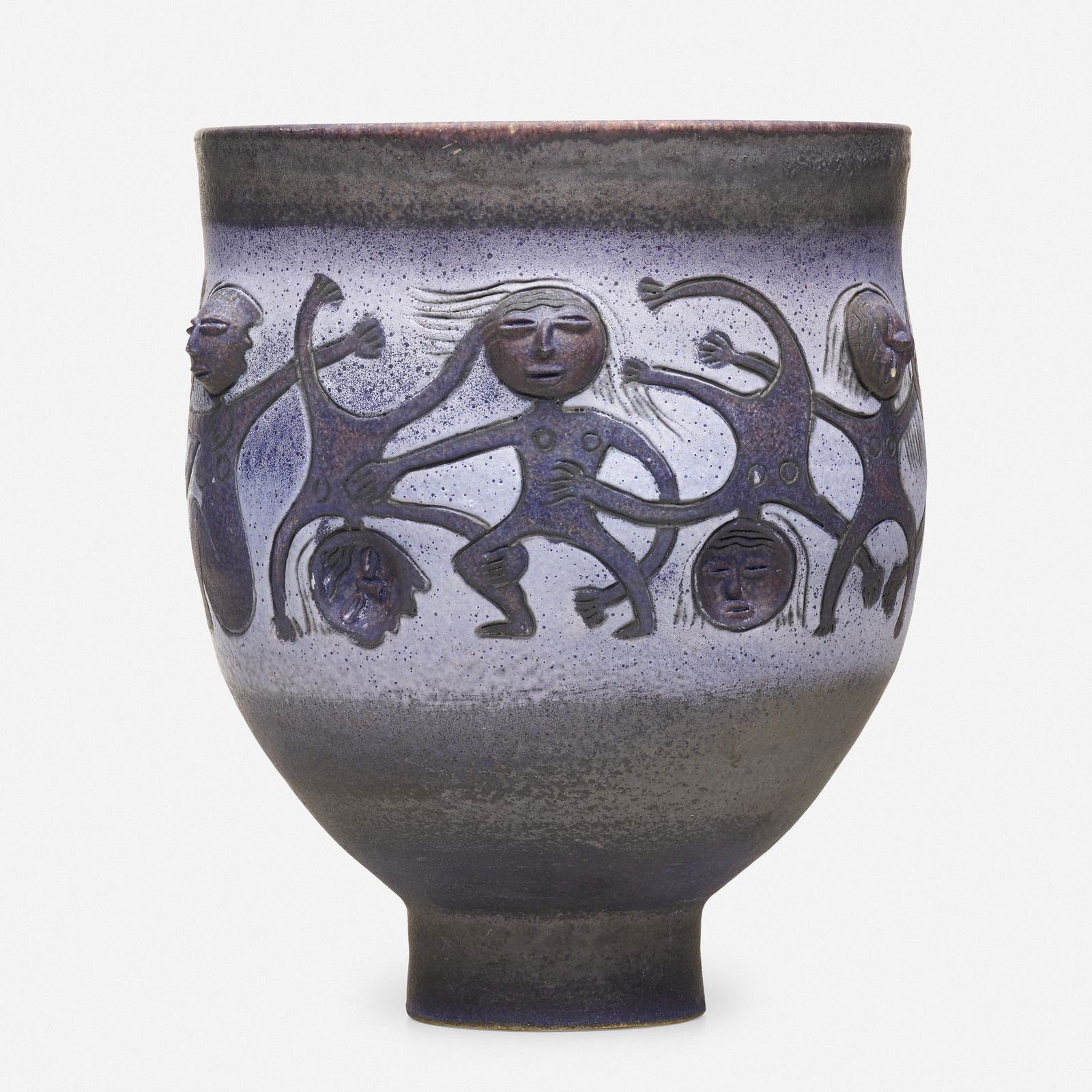 Edwin and Mary Scheier, Chalice form: Edwin and Mary Scheier Chalice form USA, 1991glazed stoneware 13.5 h × 12 dia in (34 × 30 cm) Incised signature and date to underside 'Scheier 91'. Provenance: