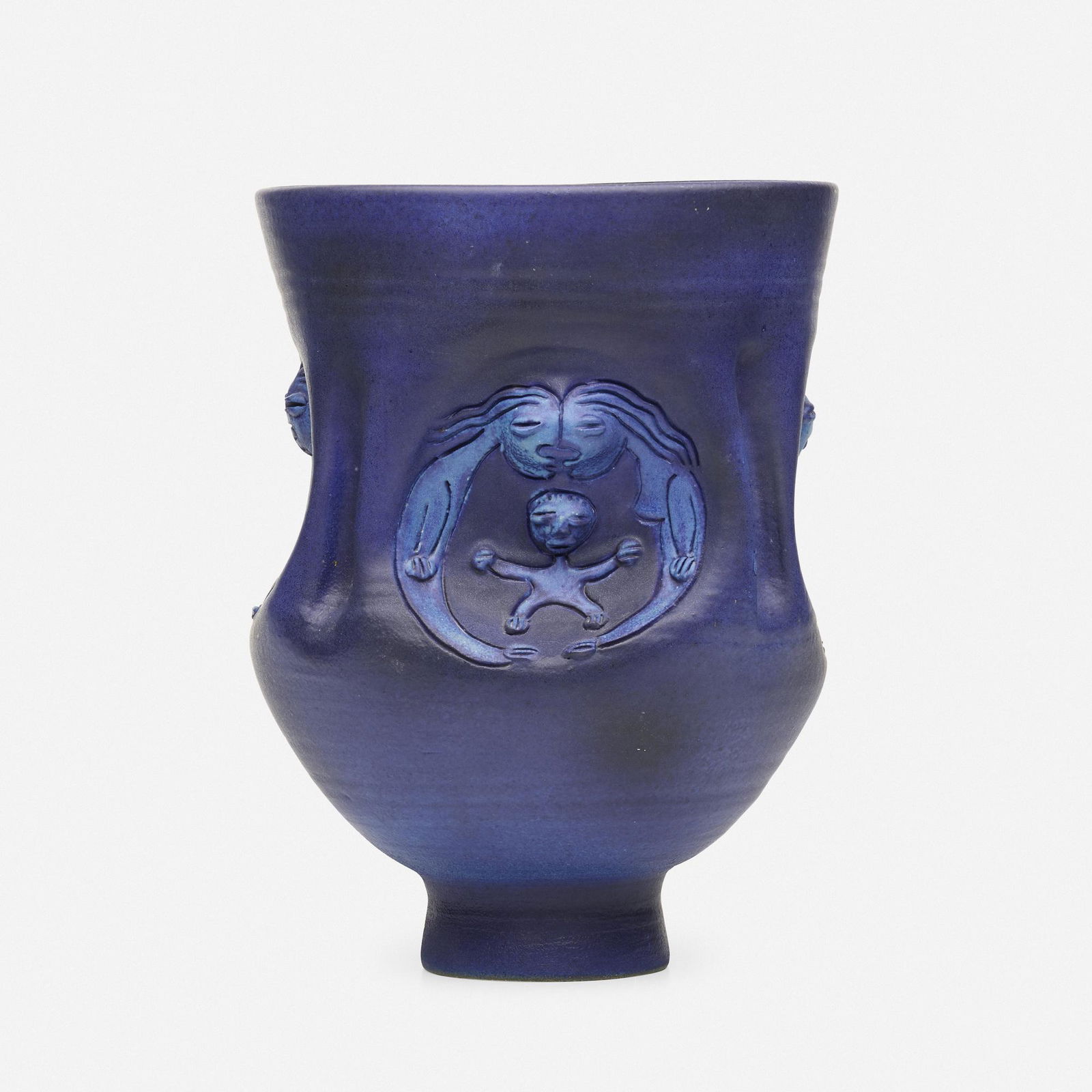 Edwin and Mary Scheier, Large vase: Edwin and Mary Scheier Large vase USA, 1993glazed stoneware 11.75 h × 8.5 dia in (30 × 22 cm) Incised signature and date to underside 'Scheier 93'. This work wi