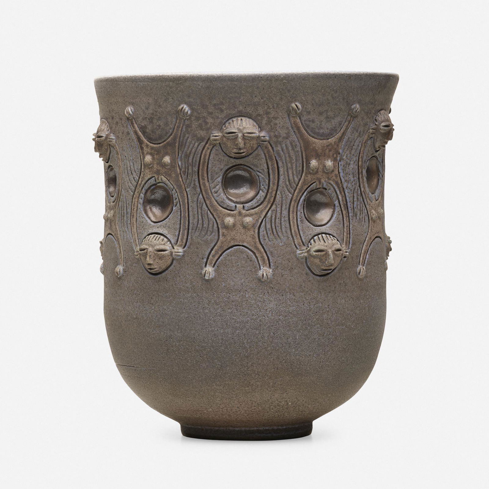 Edwin and Mary Scheier, Vase: Edwin and Mary Scheier Vase USA, 1992glazed stoneware 12.5 h × 11 dia in (32 × 28 cm) Incised signature and date to underside 'Scheier 92'. Provenance: Priv