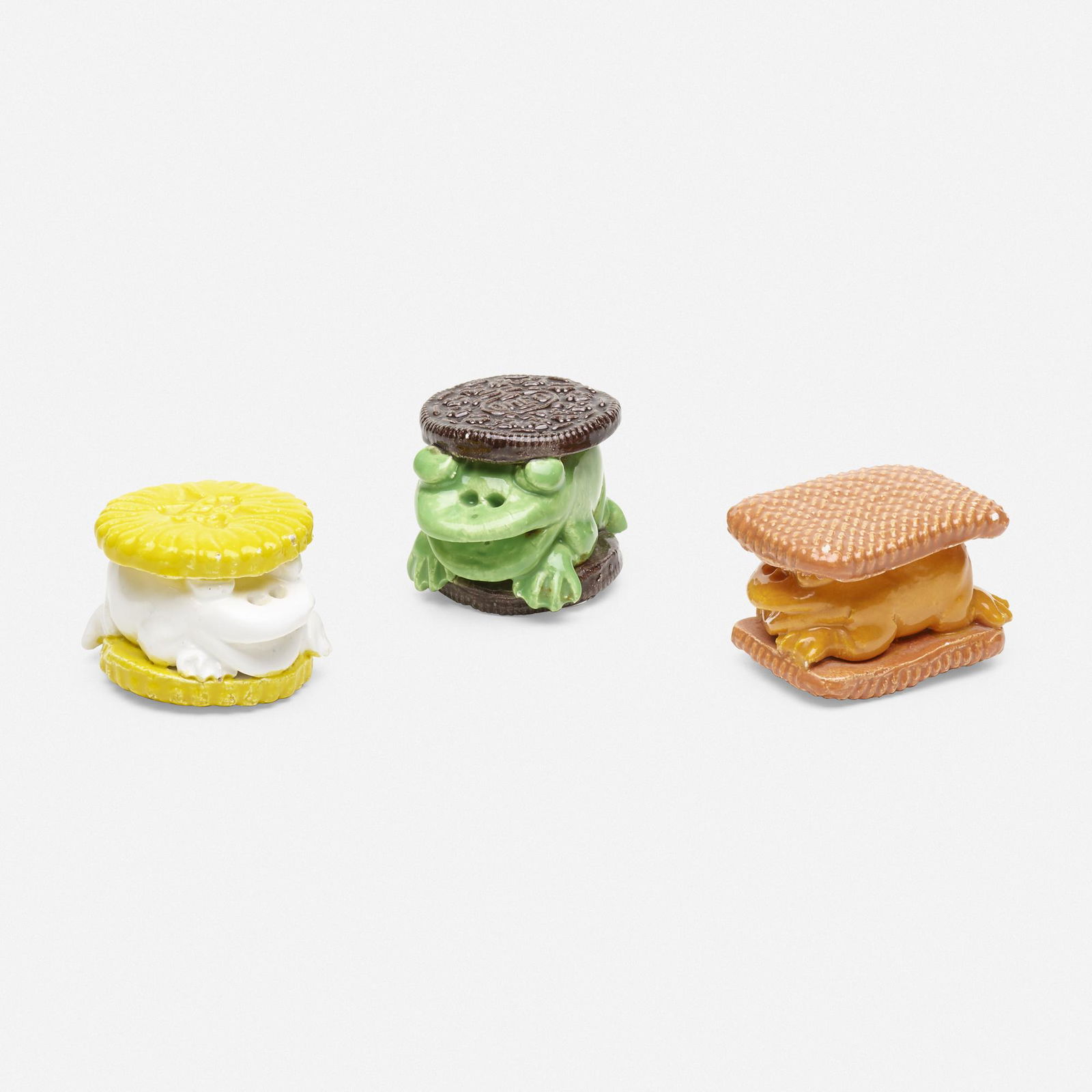 David Gilhooly, Frog Cookies, set of three (1 of 6)