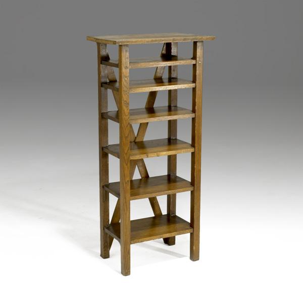 ARTS & CRAFTS: ARTS & CRAFTS; Magazine stand; Unmarked; 45'' x 20'' x 14''