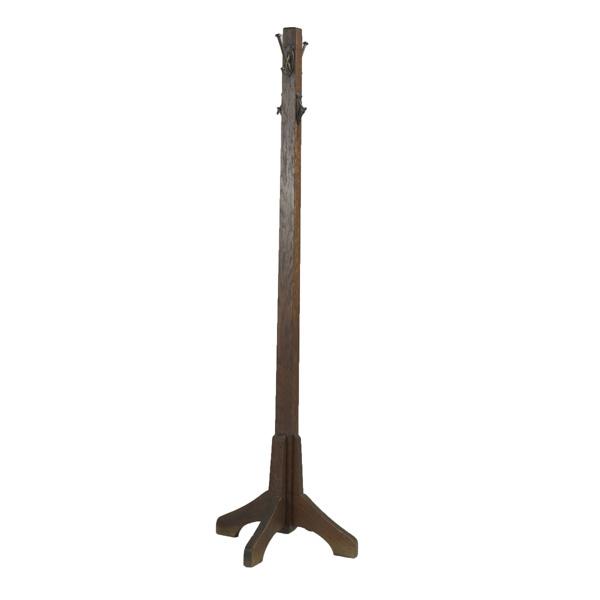 STICKLEY BROTHERS: STICKLEY BROTHERS; Coat-rack with four double-hooks (no. 173); Unmarked; 68''