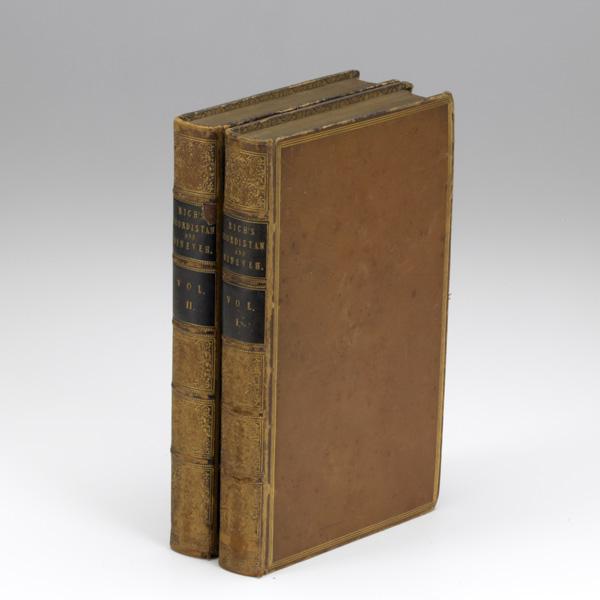 19TH C. VOLUMES: 19TH C. VOLUMES; 'Narrative of a Residence in Koordistan', vols. I & II by Claudius James Rich; Published by James Duncan, Paternoster Row, London, 1836; Both volumes complete with maps; 9'' x 6''