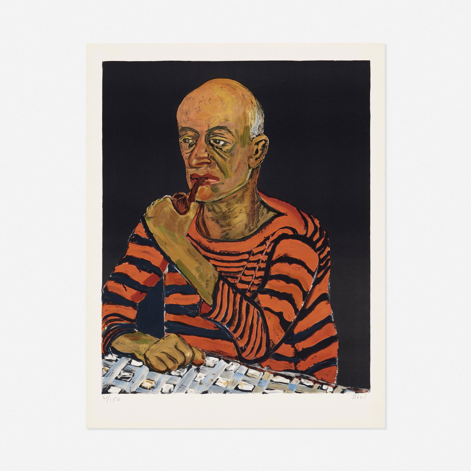Alice Neel, John (Man with Pipe) (1 of 2)