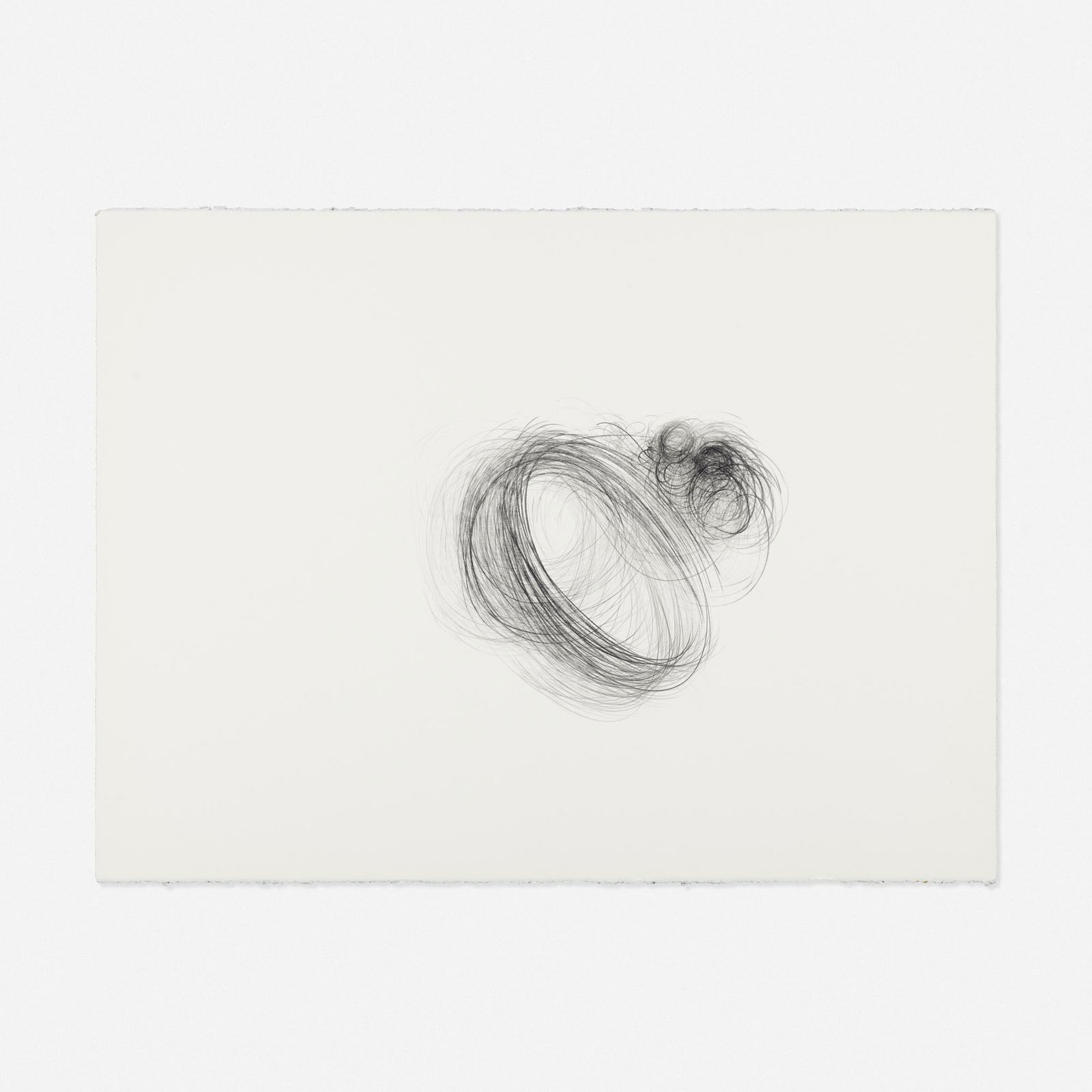 Alan Saret, Wound Cast-In: Alan Saret Wound Cast-In 1983graphite on paper on Arches 22.625 h × 30.125 w in (57 × 77 cm) Signed, titled, dated and inscribed to verso 'Wound Cast-In Alan Saret 1983 Dec 28 38/5