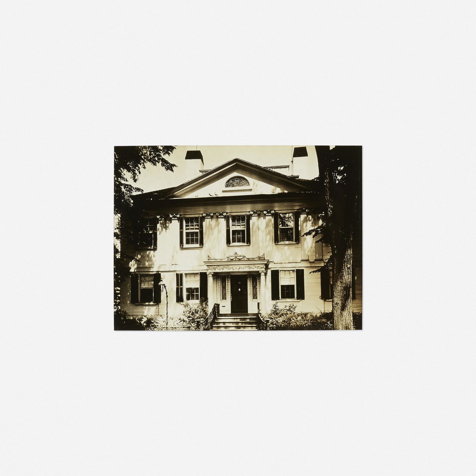 Walker Evans, 19th Century Greek House: Walker Evans 19th Century Greek House, Salem, Massachusetts 1931vintage gelatin silver print sheet: 13.25 h × 12.25 w in (34 × 31 cm) image: 4.5 h × 6.125 w in (11 × 16 cm)