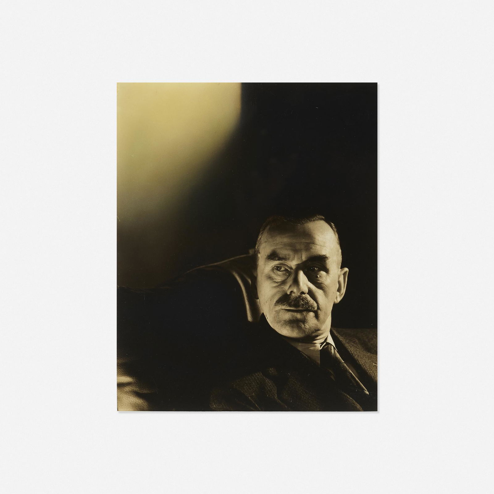 Edward Steichen, Thomas, Mann, New York: Edward Steichen Thomas, Mann, New York 1934vintage gelatin silver print mounted to Masonite 9.375 h × 7.5 w in (24 × 19 cm) Signed to verso 'Edward Steichen'. Proven