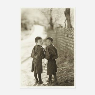 Kenro Izu, Druk #537, Bumthang, Bhutan (School Boys): Kenro Izu Druk #537, Bumthang, Bhutan (School Boys) 2007 / 2008platinum palladium print sheeet: 21.75 h × 16.625 w in (55 × 42 cm) image: 19 h × 13 w in (48 × 33 cm)