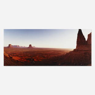 Macduff Everton, Artist Point, Monument Valley, AZ: Macduff Everton Artist Point, Monument Valley, AZ 1999chromogenic print sheet: 16 h × 20 w in (41 × 51 cm) image: 8 h × 19.25 w in (20 × 49 cm) Signed, titled, dated