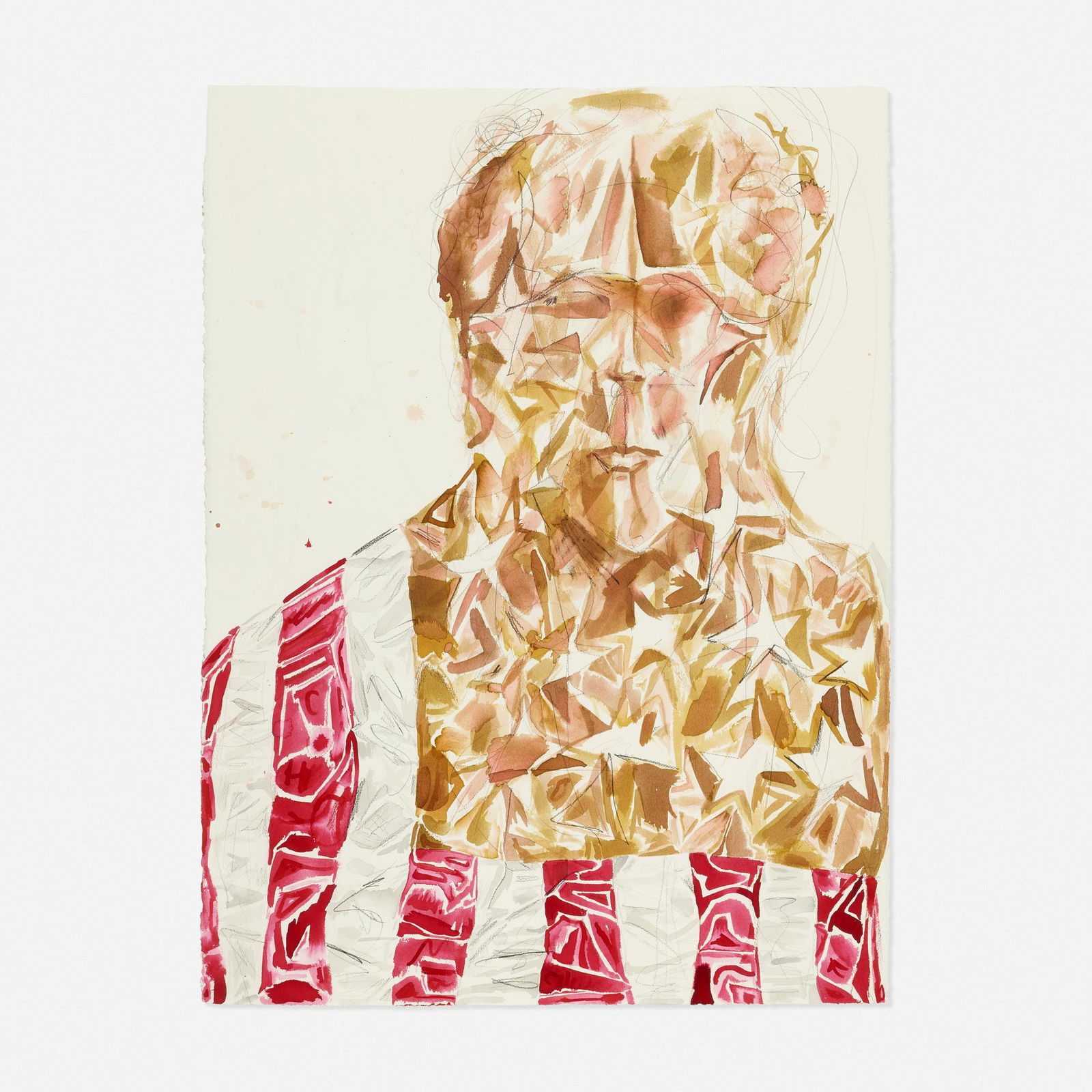 Jason Fox, Untitled: Jason Fox Untitled 2008watercolor and graphite on paper 30 h × 22.5 w in (76 × 57 cm) Signed, titled and dated to verso 'Jason Fox Untitled 2008 Mixed Media'.