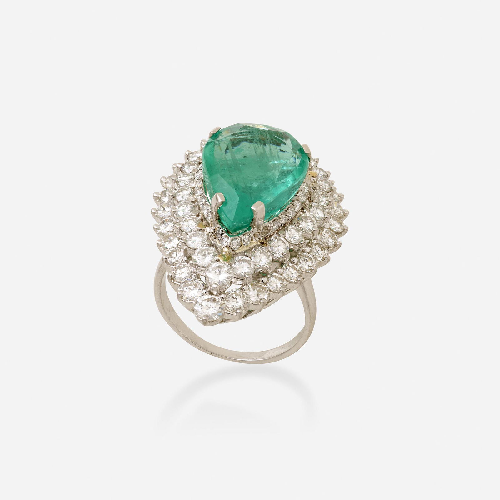 Jacob & Co., Emerald, diamond, platinum ring/pendant (1 of 3)