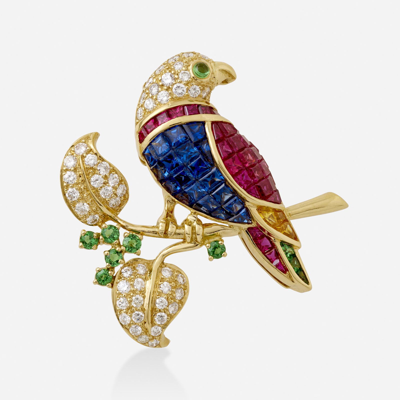 Diamond and gem-set bird brooch (1 of 2)
