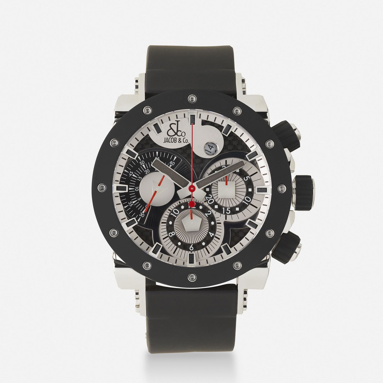 Jacob & Co., 'Epic II' stainless steel wristwatch (1 of 3)