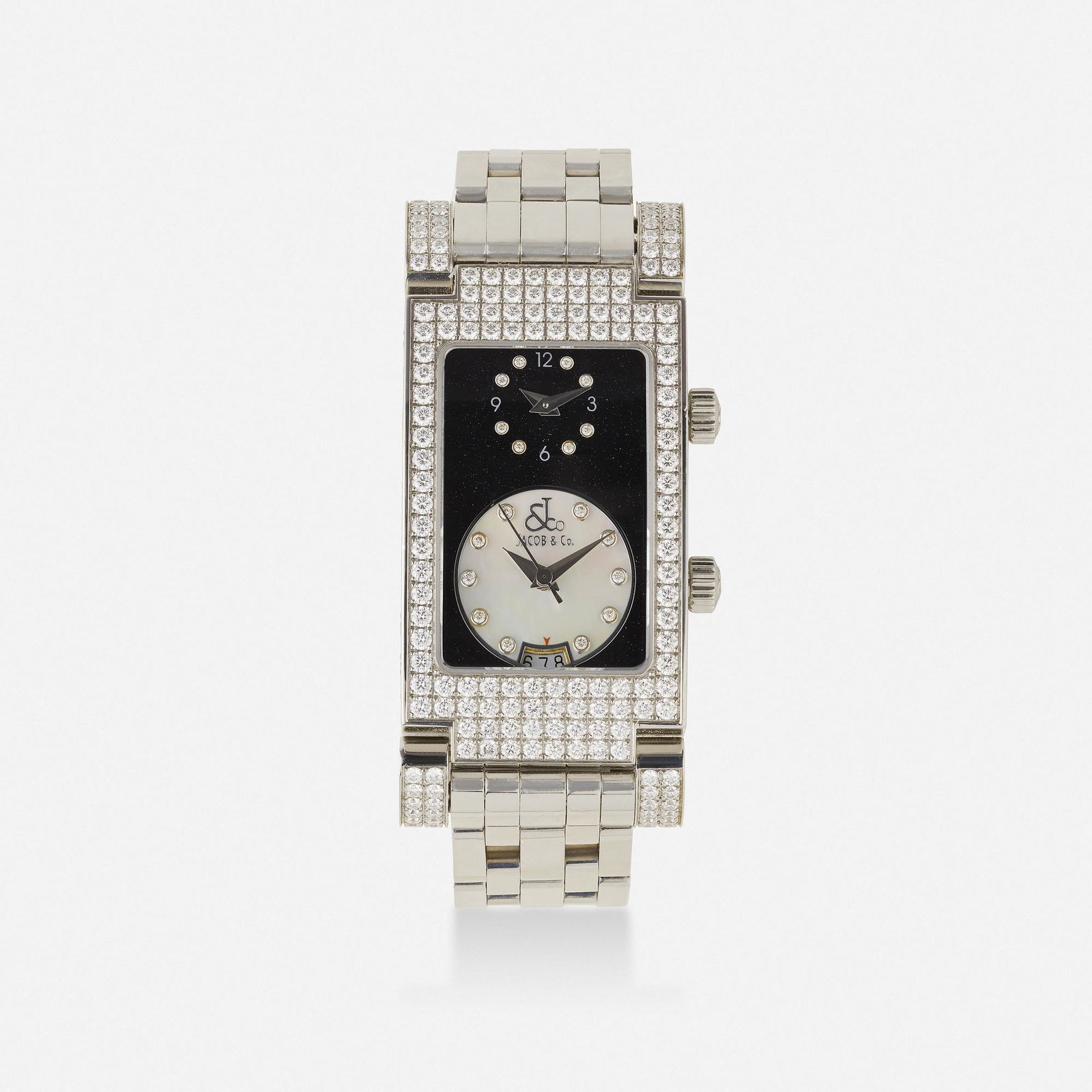 Jacob & Co., 'Angel' stainless steel and diamond watch (1 of 3)
