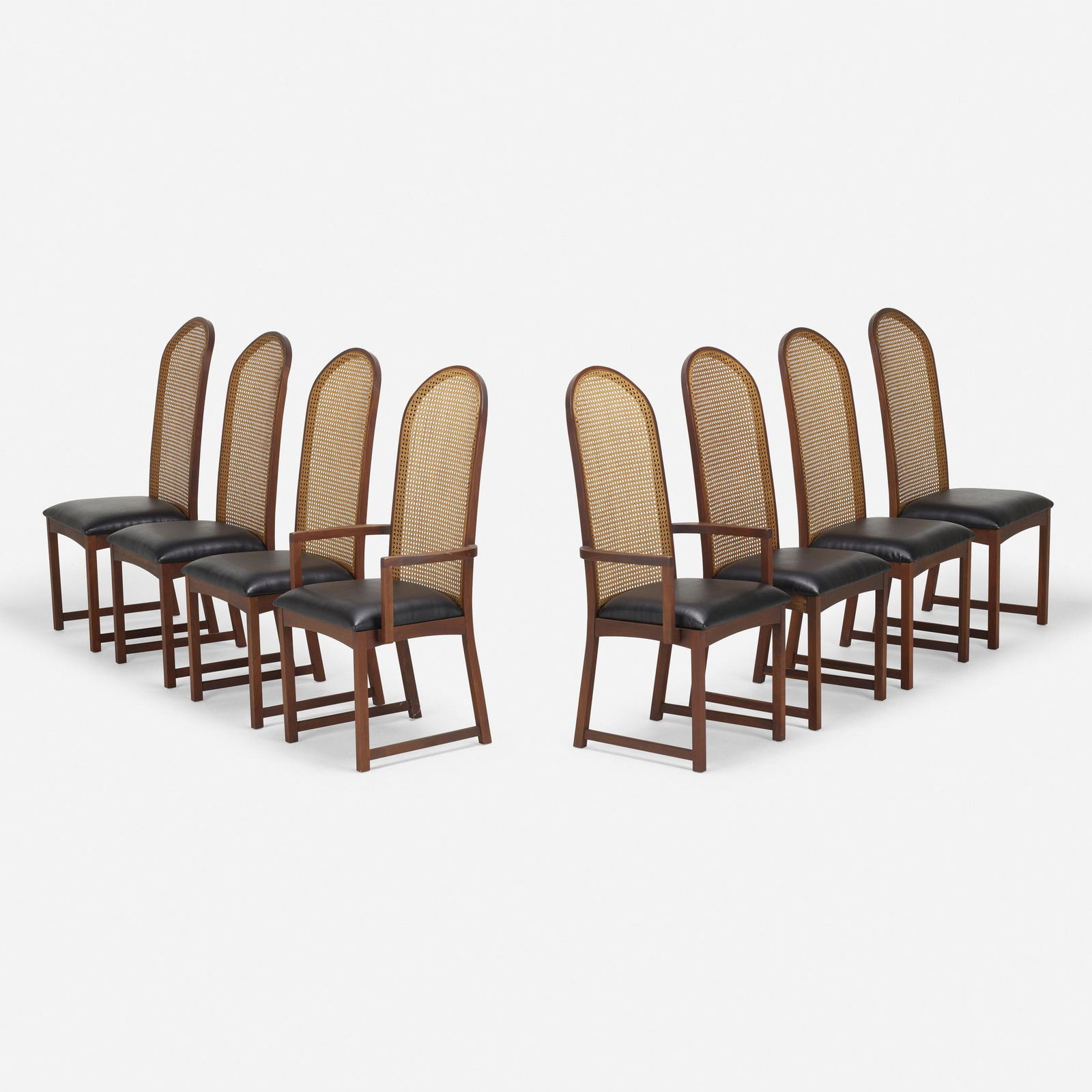 Milo Baughman, Dining chairs, set of eight (1 of 3)