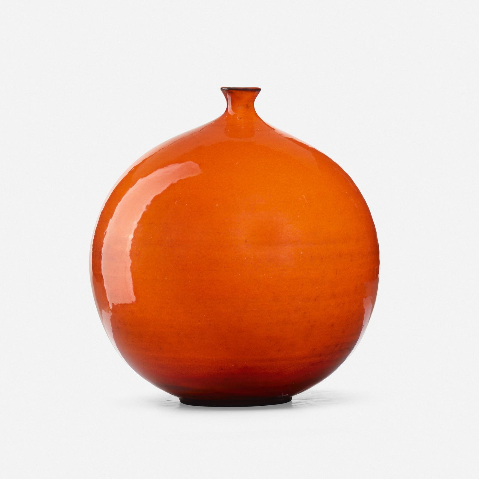 James Lovera, Vase: James Lovera Vase USAglazed earthenware 7.75 h × 7 dia in (20 × 18 cm) Incised signature to underside 'Lovera'. This work will ship from Rago in Lambertville, N