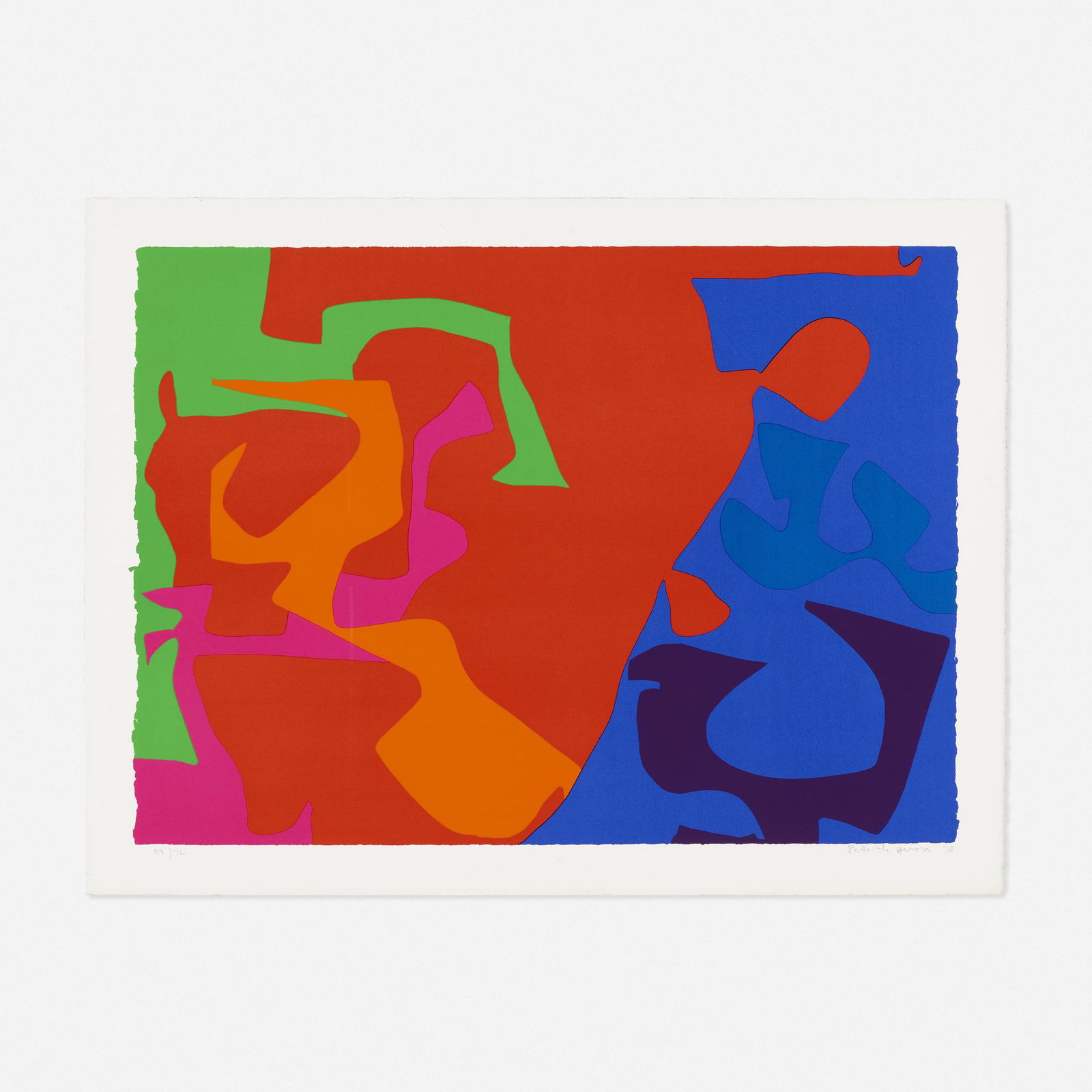 Patrick Heron, Plate 6 (from the January 1973 series): Patrick Heron, Plate 6 (from the January 1973 series) Patrick Heron Plate 6 (from the January 1973 series) 1973screenprint in colors 26.875 h × 35.5 w in (68 × 90 cm) Sig