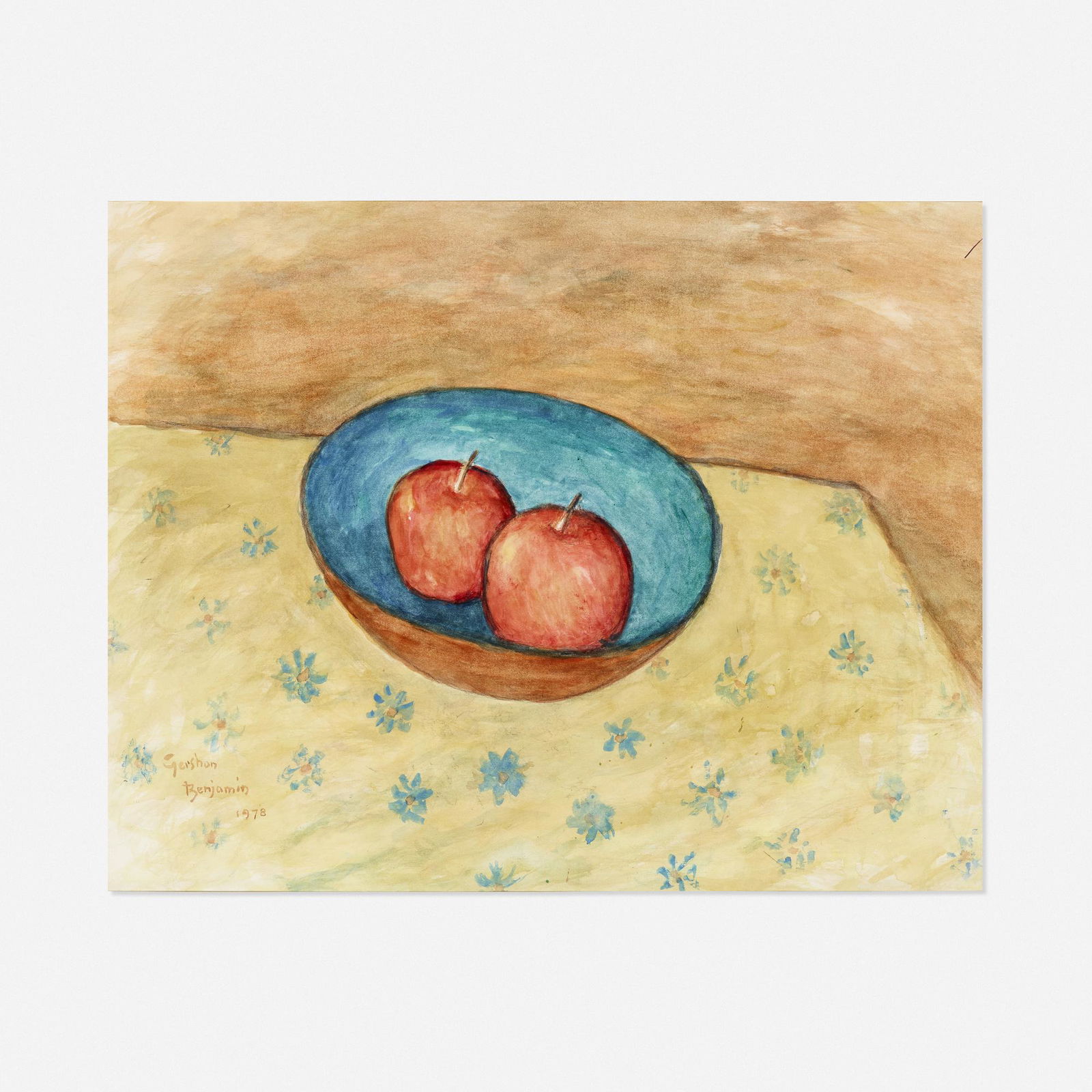 Gershon Benjamin, Still Life With Apples (1 of 3)