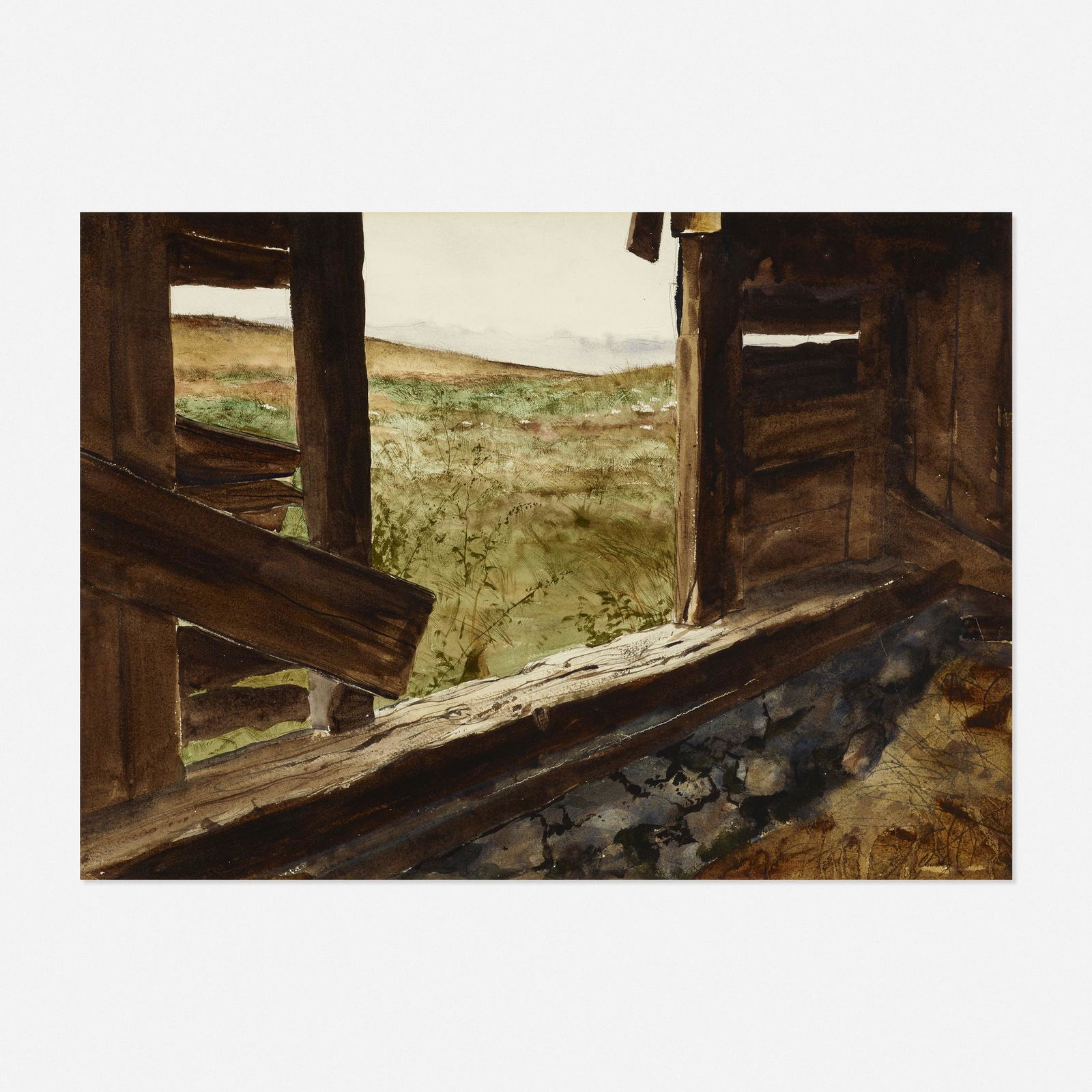 John Chumley, Milking Time (Study for Evening Chores) (1 of 3)