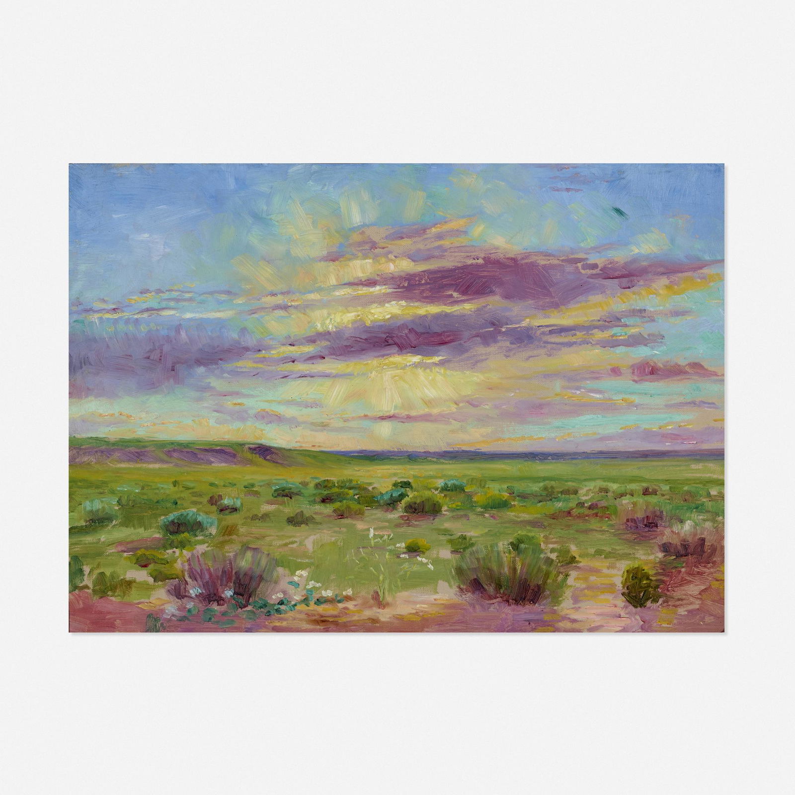 Frank Reed Whiteside, After the Storm: Frank Reed Whiteside After the Storm c. 1900oil on canvas 14 h × 19.875 w in (36 × 50 cm) Estate stamp to verso. Provenance: David David Gallery, Philadelph